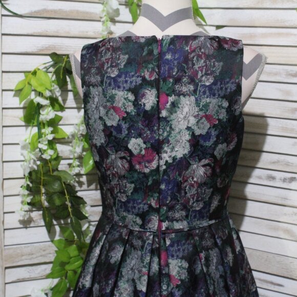 Tahari Jacquard Floral Fit and Flare Dress (1415) - Picture 9 of 16